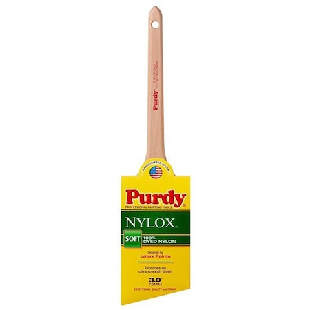 Purdy 3" Angle Sash Nylon Bristle, Paint Brush, Wood Handle 144080230